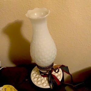 Hurricane lamp vintage electric